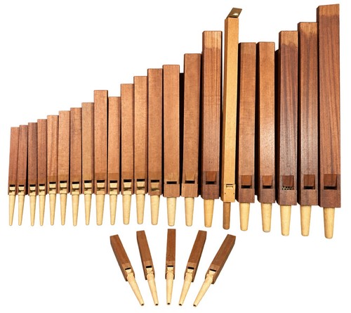 Mahogany organ rods wooden - mahogany,