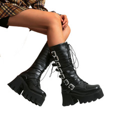 Gothic Women High Chunky Heel