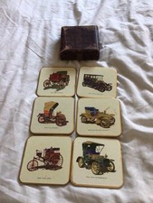 Coasters Win-El-Ware Vintage Cars Coasters in Box