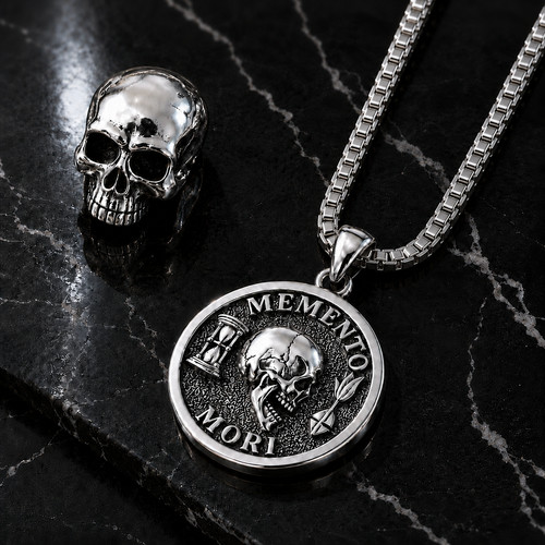 Memento mori necklace - memento,