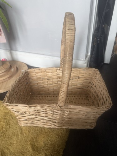 Wicker storage basket - wicker,