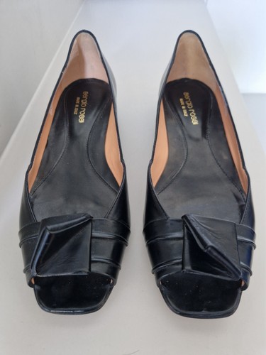 Sergio rossi black - rossi, leather