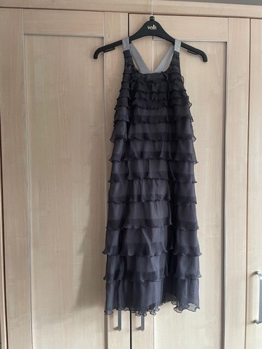 Lipsy ruffle grey dress - ruffle,