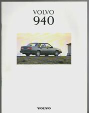 Volvo 940 1992-93 UK Market Brochure Saloon Estate S SE Wentworth GLE Turbo