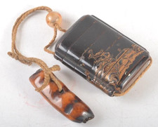 Japanese Vintage Wooden Inro