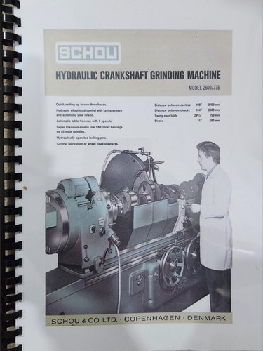 Schou crankshaft grinding - schou,