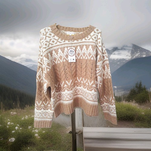 Apricot womens cable knit fair - cable,