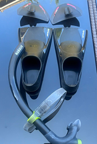 Nabaiji black swim fins - nabaiji,