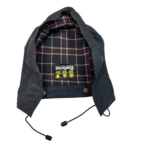 Barbour vintage navy blue hood - navy,