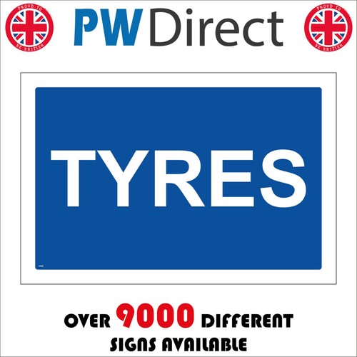 Sign tyres only waste recycle - tyres,