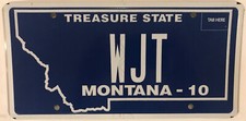 Vanity WJT license plate