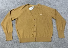 Men’s Nike SB Skate Wool Blend Cardigan Sweater - Gold - DQ6306 722 - Large (L)