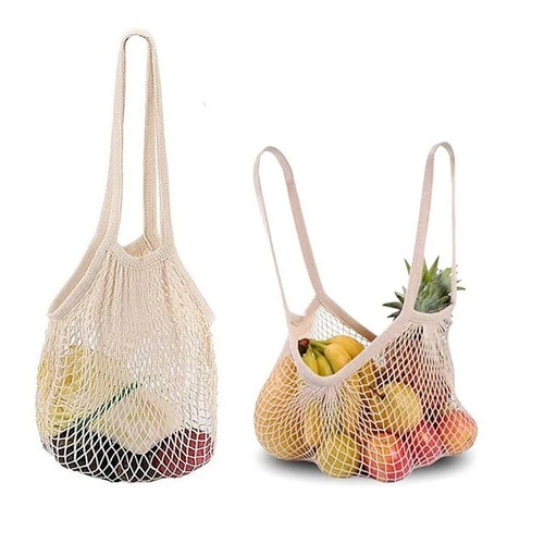 Mesh net bag reusable - mesh,