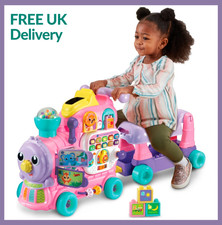 VTech Baby 4-In-1 Alphabet Train Ride Kids Childrens Fun Play Toy Playset - Pink