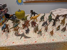 Bundle 25 High Quality Dinosaurs Inc Schleich Rare Gold TRex