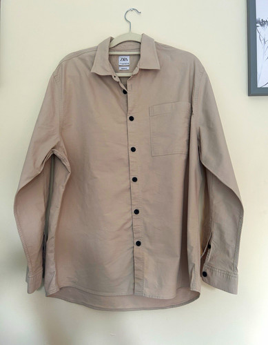 Zara men beige solid - men’s,