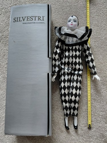 Harlequin clown doll - ,