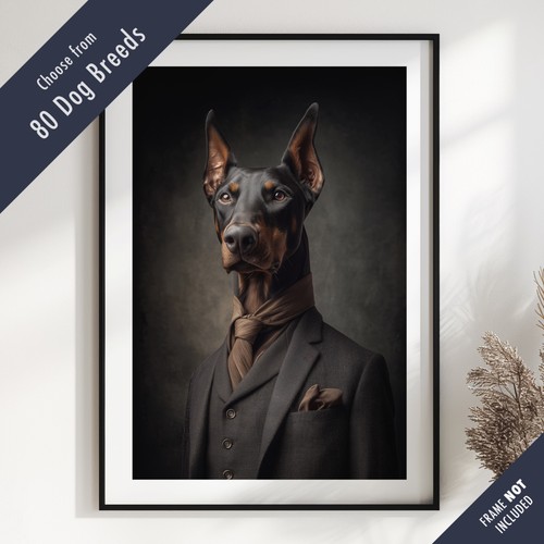 Smartly dressed dog - dog, portrait
