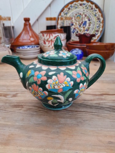 Small teapot green turkish - small,