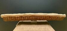 Vintage Extra Long Rustic French Wicker Baguette Basket from Burgundy Côte D’Or 