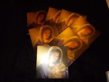 8  X LUXURY CHRISTMAS CARDS XMAS RELIGIOUS MARY AND BABY JESUS 16CM X 16CM