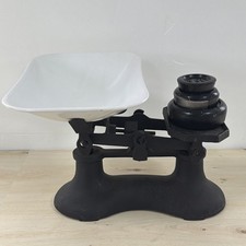 Vintage Scales + Weights Black