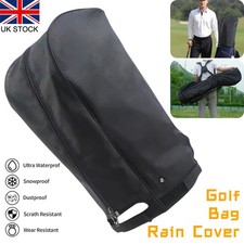 Waterproof Dustproof Golf Bag Hood Protector Golf Bag Cover ?Black for Golfer UK
