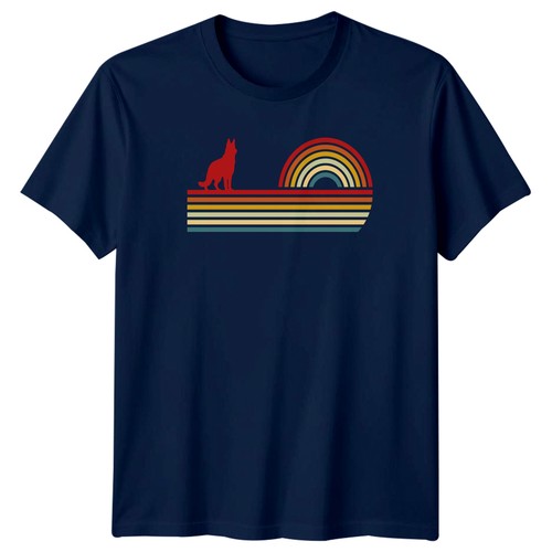 Retro german shepherd - retro,