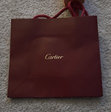 Cartier Authentic Red Gift Bag 8”x 7”x 3.5'' plus other branded gift boxes 
