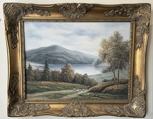 Original oil canvas sheep - original,