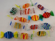 13 VINTAGE MURANO GLASS SWEETS ORNAMENTS CANDY
