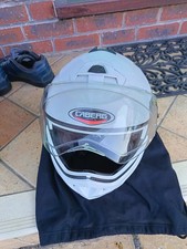 Motorcycle Flip up Helmet Caberg Duke White size XL 61