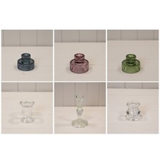 Glass Candle Stick Holder -