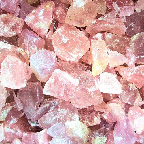 Rose quartz pink - quartz, raw