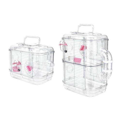 Portable clear dwarf hamster - clear,