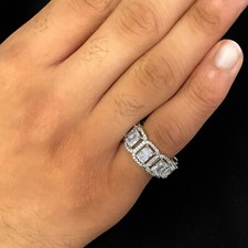 Iced VVS Diamond Out Baguette