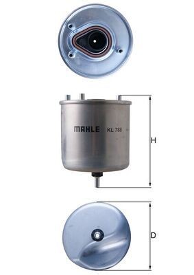 Fuel filter knecht 788 - filter,