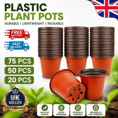 75pack plant pots plastic - plant,