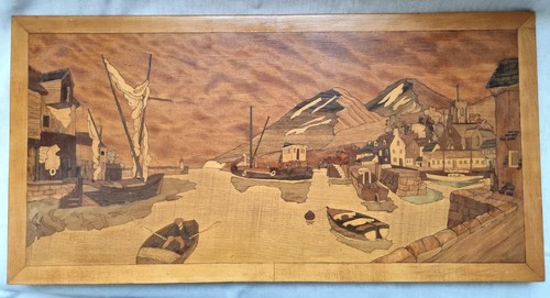 Large marquetry picture inlaid - large,