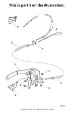 Jaguar Genuine Handbrake Cable