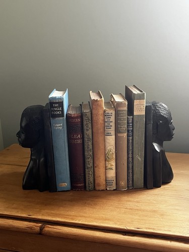 Vintage african carved ebony - african,