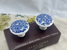 ZARA HOME blue and white