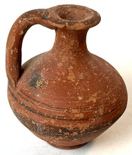 Ancient Greece Pottery Magna Graecia 6th-4th Cent BC Single Handle Oinochoe Vase