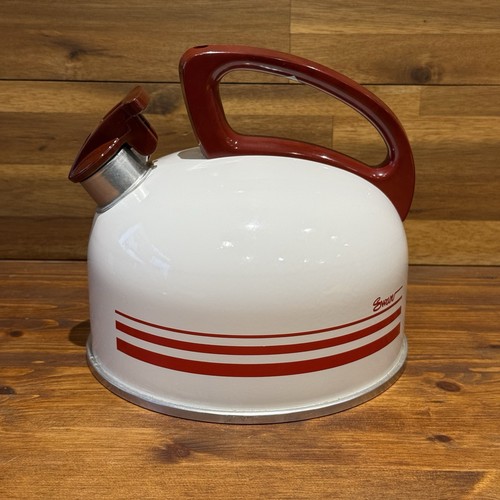 Swan enamel kettle vintage - enamel,