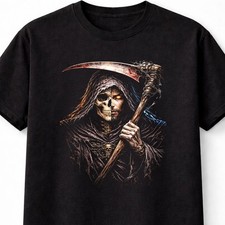 Grim Reaper T Shirt Scythe