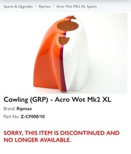 Ripmax ACRO WOT Mk2 XL - Cowling Genuine  (grp) Z-CF008/10