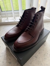 Loake 1880 Classic - ANGLESEY - Oxblood Grain Burgundy Calf Leather Boots UK8.5F