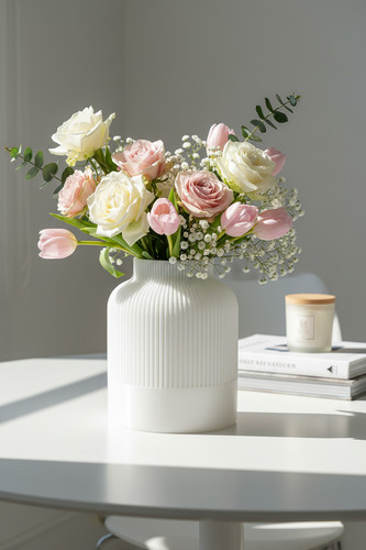 Ribbed style vase set 3 - ribbed,