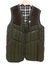BARBOUR Men's UK Large Khaki Green 100% Nylon Country Gilet Jacket Pre - Loved