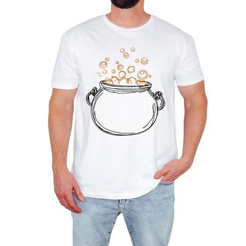 Spooky cauldron mens shirt - cauldron,